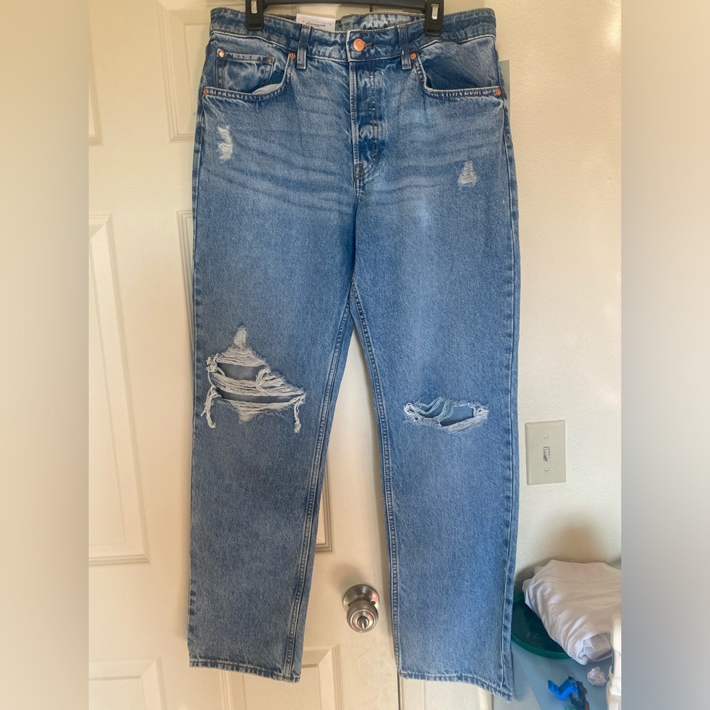 H&M 90s boyfriend wide leg jeans